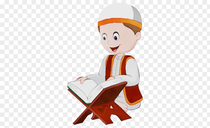 Cartoon Sitting Reading Construction Worker PNG