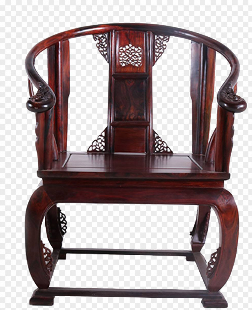 Chinese Pure Traditional Rosewood Chair China Table Wood Furniture PNG