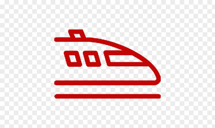 High Iron Red Stripe Pattern Silhouette Train Rail Transport PNG