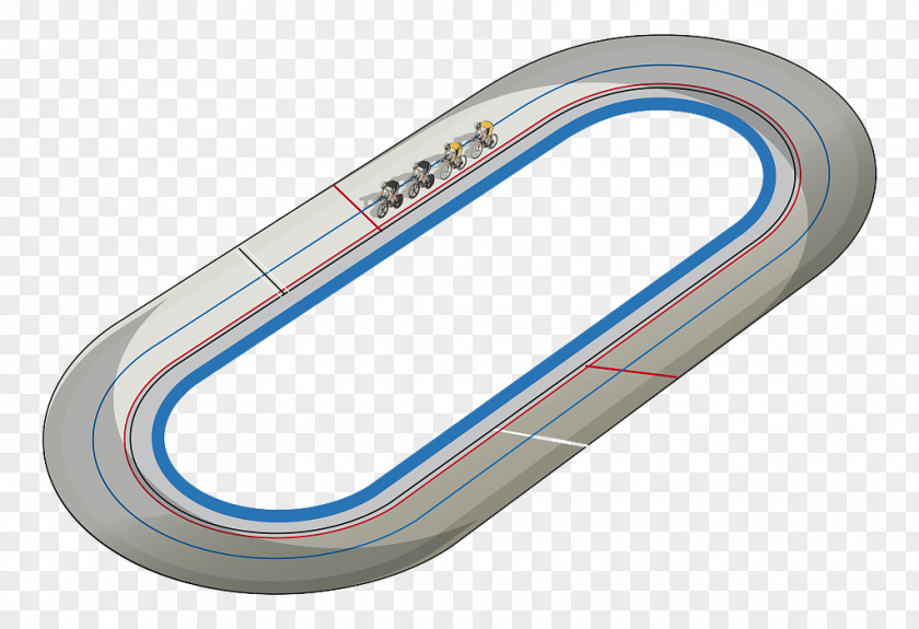 Indoor Bicycle Race Ground Drawing Velodrome Illustration PNG