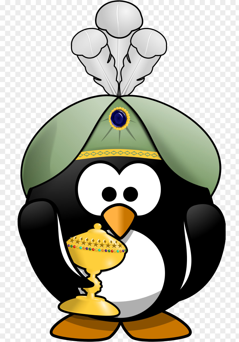 Moini Penguin Top Hat Cartoon Clip Art PNG