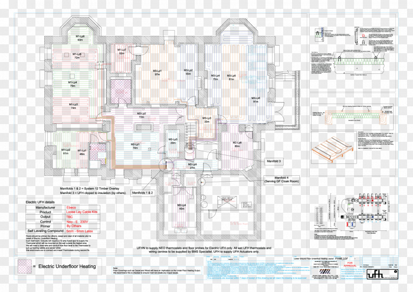 Park Estate Diagram Underfloor Heating Electricity PNG