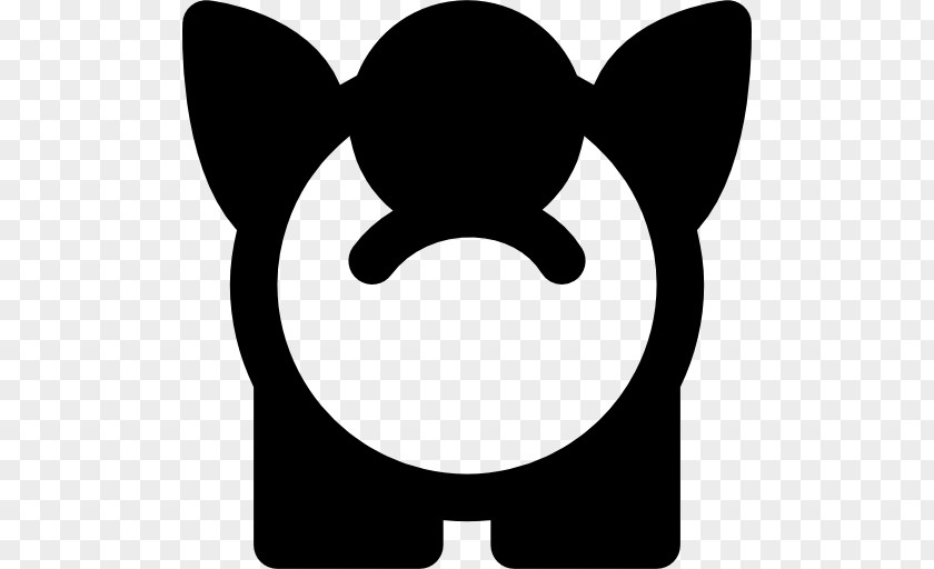 Piggy Bank Icon Transparent Snout Black M Clip Art PNG