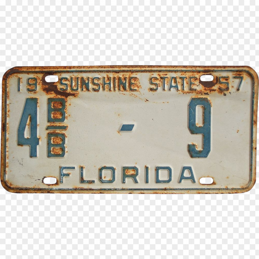 Car Vehicle License Plates Okeechobee County, Florida Volusia PNG