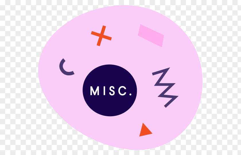 Circle Logo Brand Pink M PNG