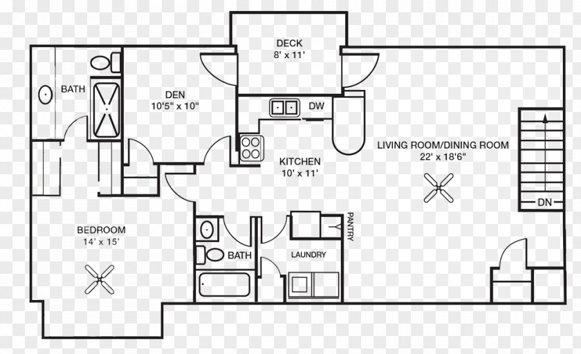 Design Paper Floor Plan Technical Drawing White PNG
