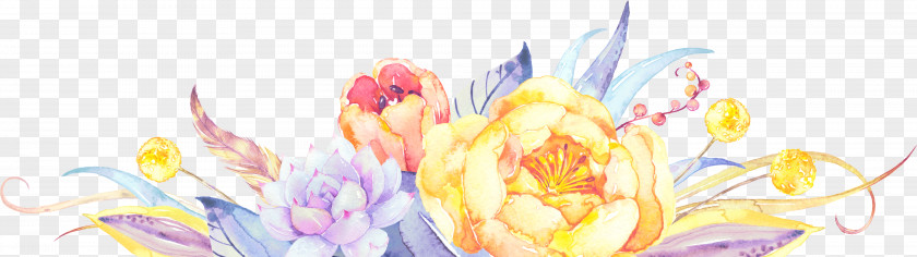 Hand-painted Watercolor Flower PNG watercolor flower clipart PNG