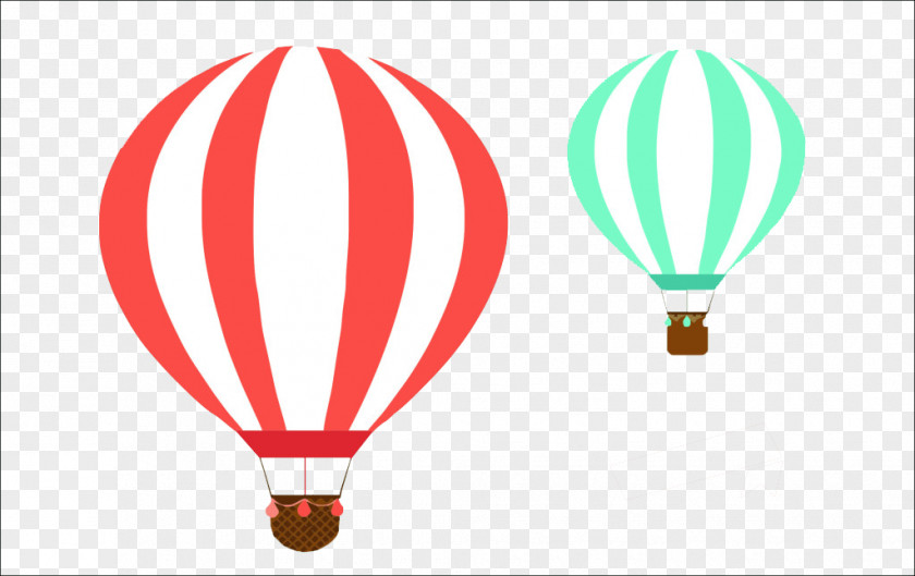 Hot Air Balloon Watercolor Flight Airplane Aircraft Wall Sticker PNG