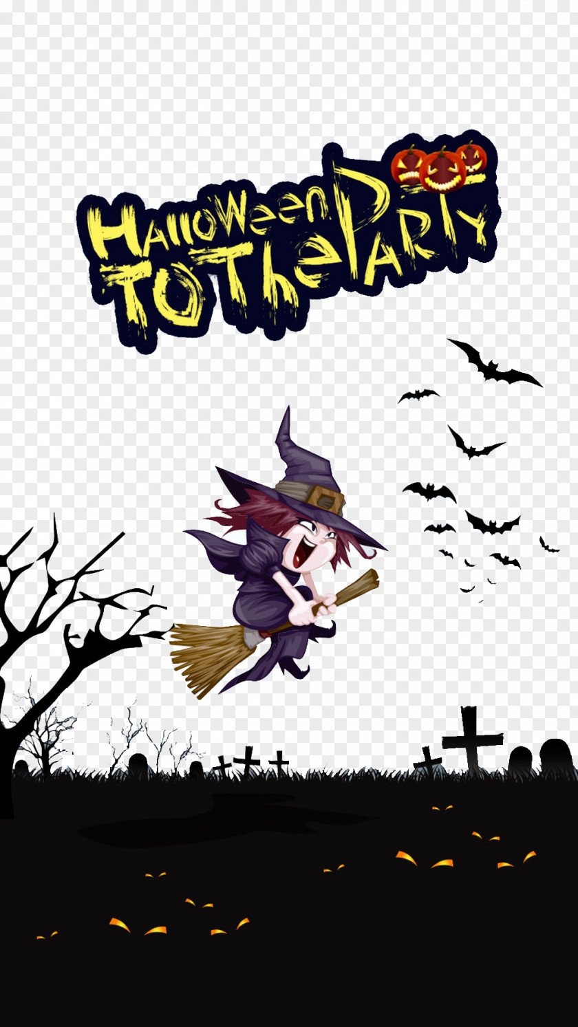 Halloween Bat Flying Illustration PNG