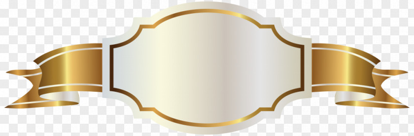 Pending Banner Label Gold Clip Art PNG