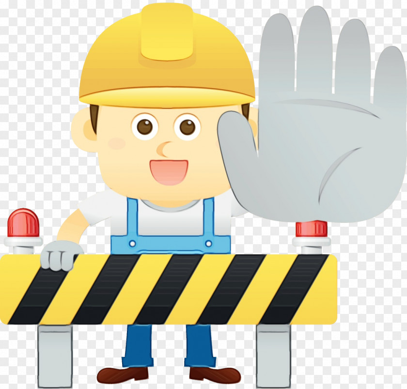 Thumb Personal Protective Equipment Cartoon Construction Worker Clip Art Finger Gesture PNG