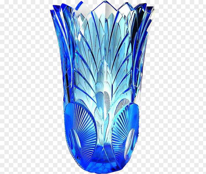 Vase Lead Glass Decorative Arts Art Deco PNG