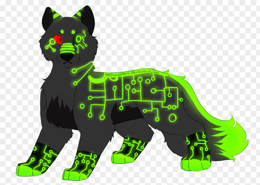 Cat Dog Green Puma Tail PNG