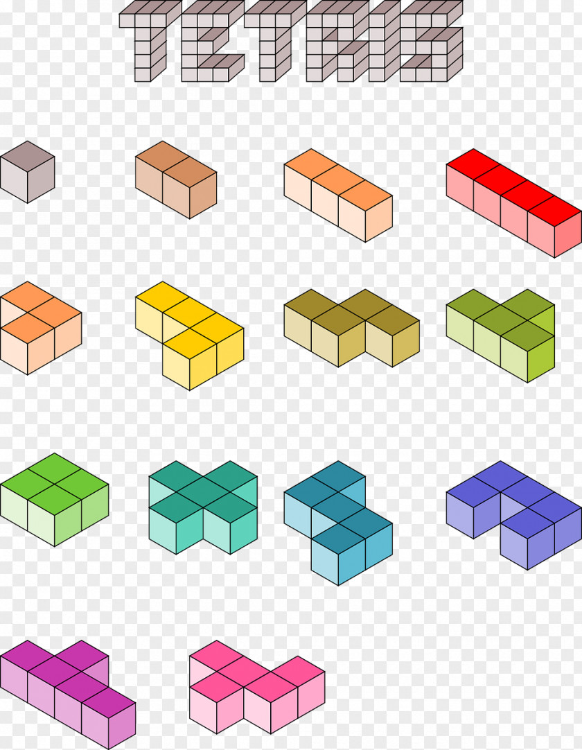 Minecraft 3D Tetris Space Invaders Blockout PNG