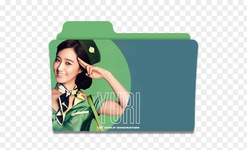 Yurigp Smile Grass Green Black Hair PNG