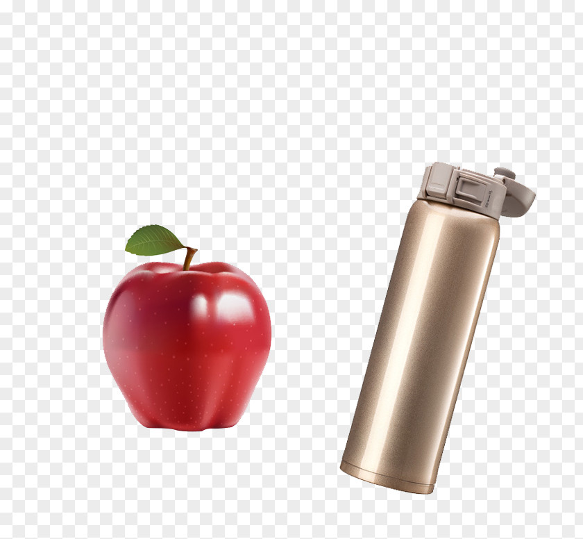Apple And Cups Cup Stainless Steel Vacuum Flask Mug Glass PNG