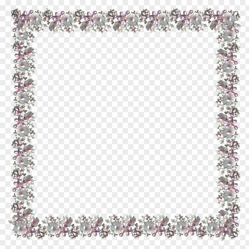 Lace Boarder Picture Frames Pearl PNG