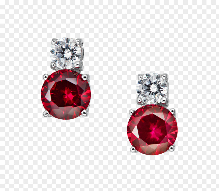 Ruby Earring Red Jewellery PNG