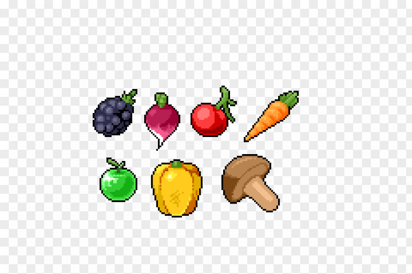 Vegetables Vegetable Pixel Art Fruit PNG