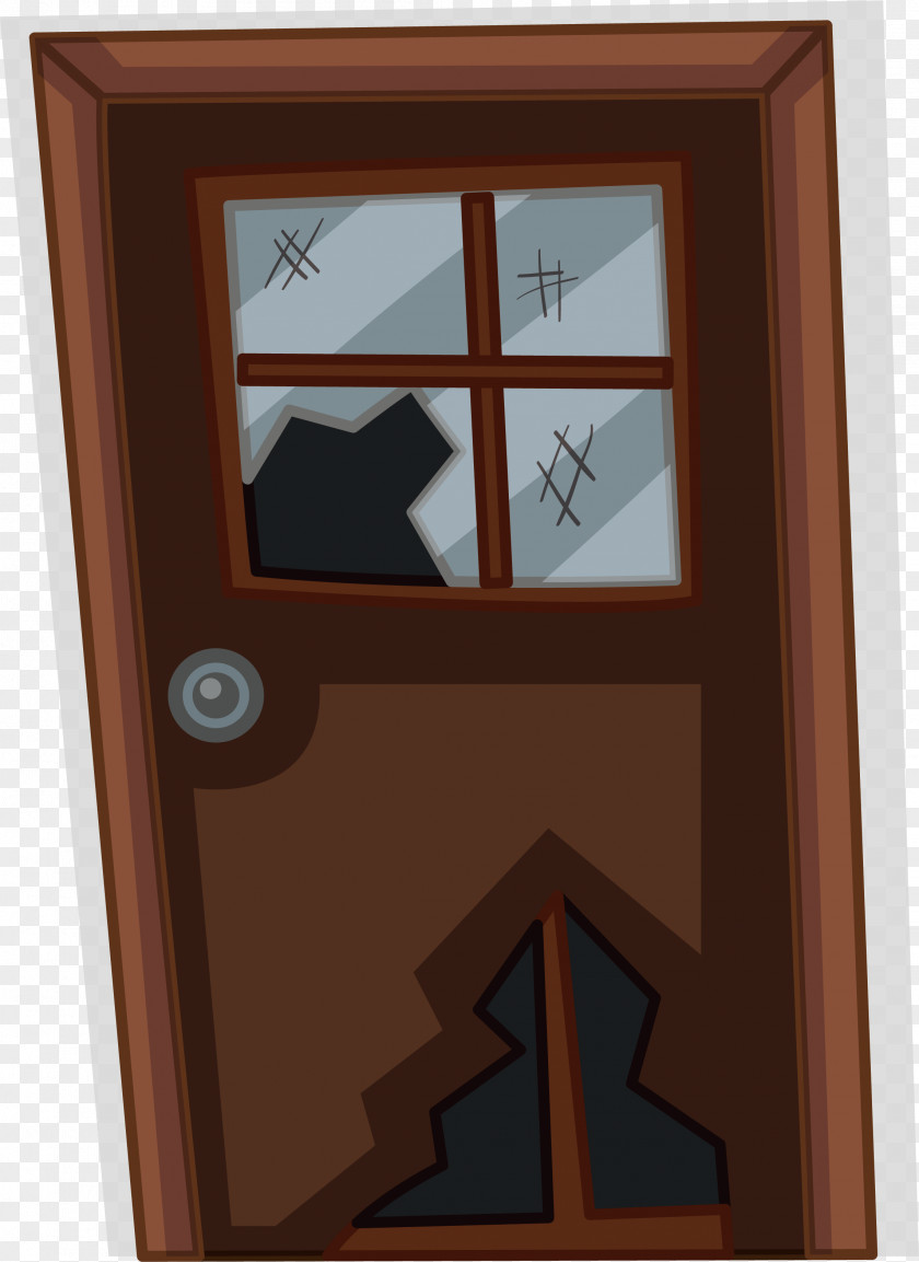 A Shabby Wooden Door Window Clip Art PNG