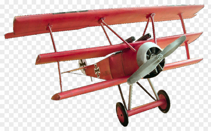 Airplane Triplane Paper Model Fokker Dr.I PNG