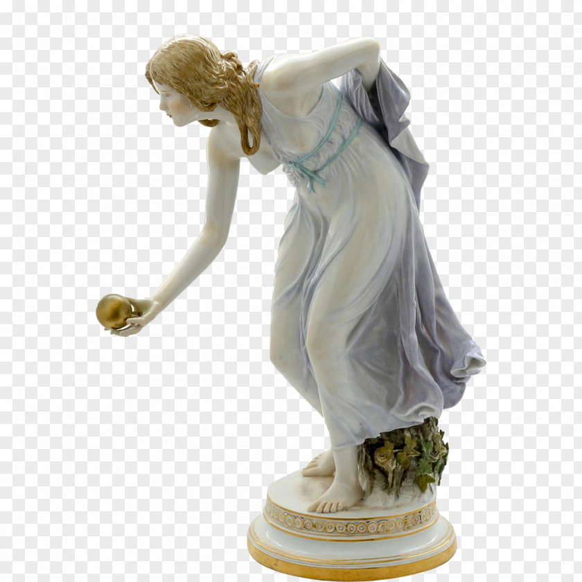 Art Deco Meissen Porcelain Figurine Bisque PNG