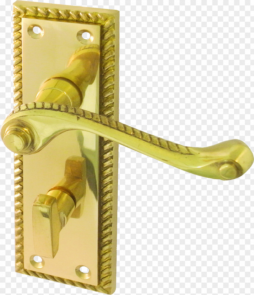 Brass Window Door Handle Lock Bathroom PNG