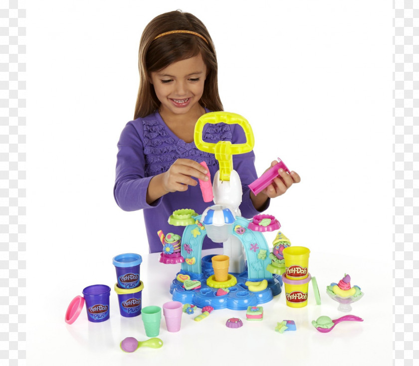 Toy Ice Cream Cones Play-Doh Sundae Food Scoops PNG