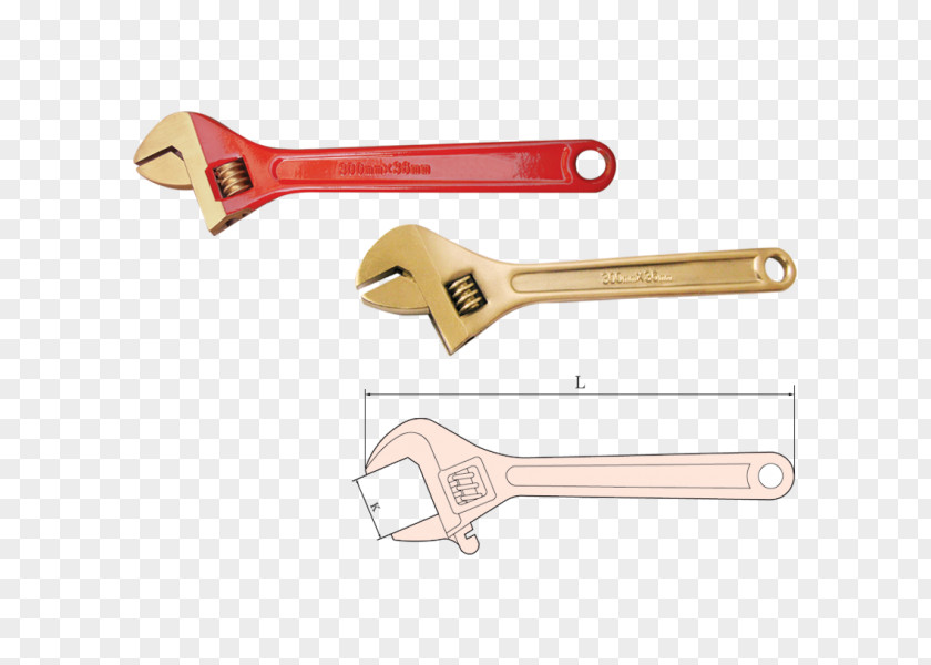Adjustable Spanner Hand Tool Spanners Hammer PNG