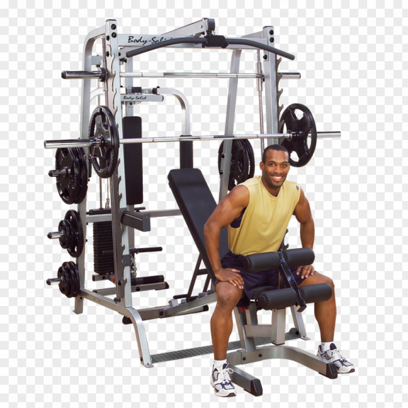 Barbell Smith Machine Weight Training Fitness Centre Exercise Equipment PNG