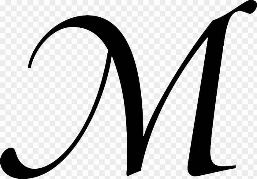 Cursive Letter Alphabet M Font PNG