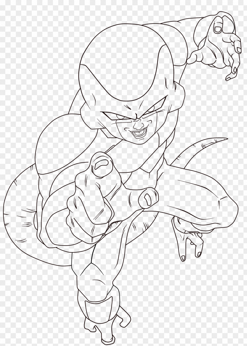 Goku Frieza Line Art Gohan Piccolo PNG