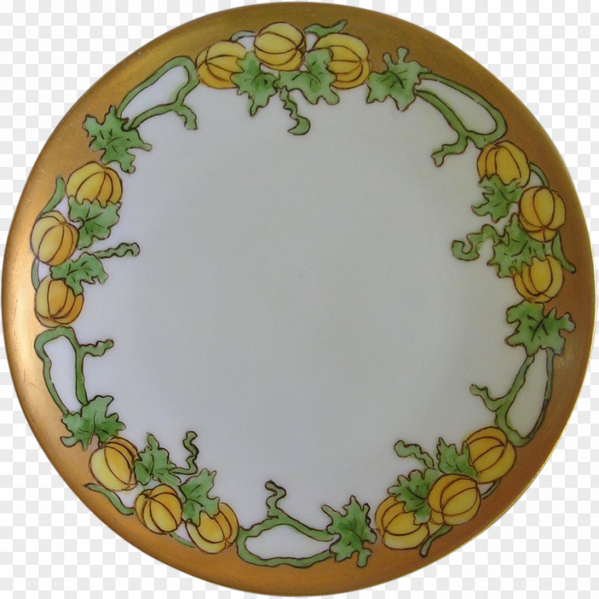 Handpainted Plates Ceramic Oval PNG