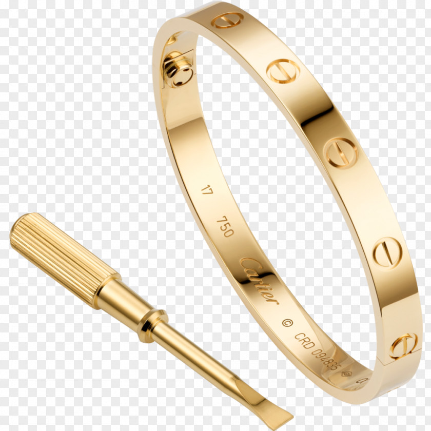 Jewellery Love Bracelet Cartier Gold PNG
