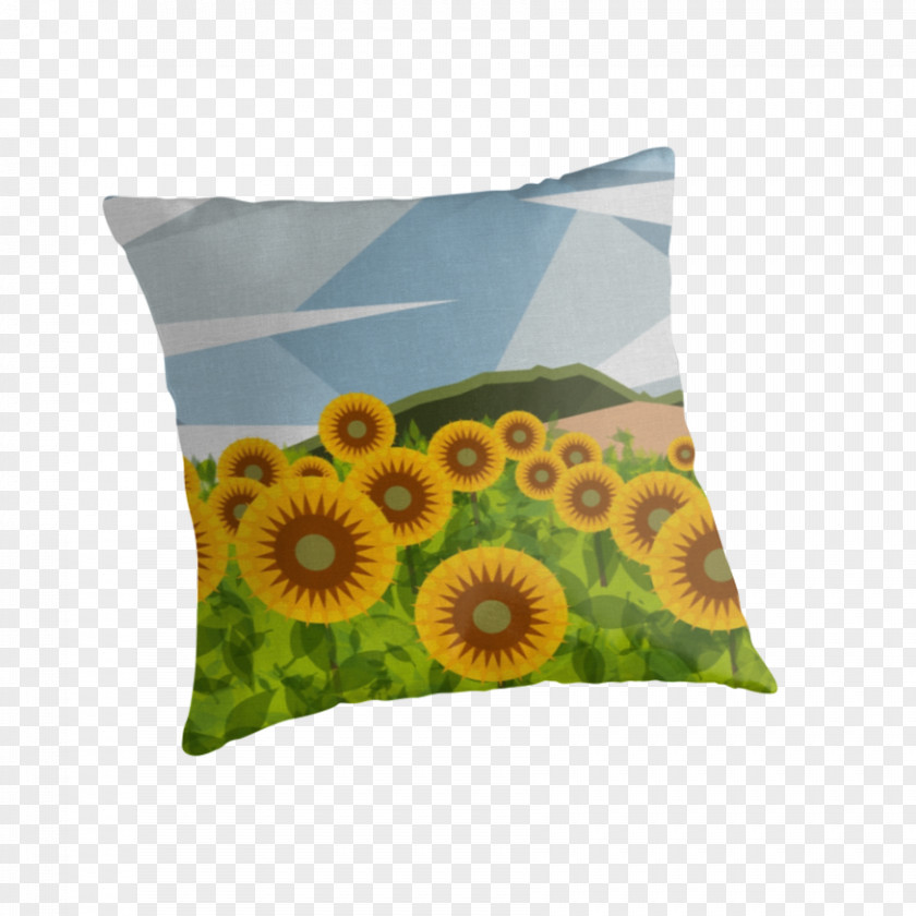 Sunflower Decorative Material Cushion Throw Pillows M PNG