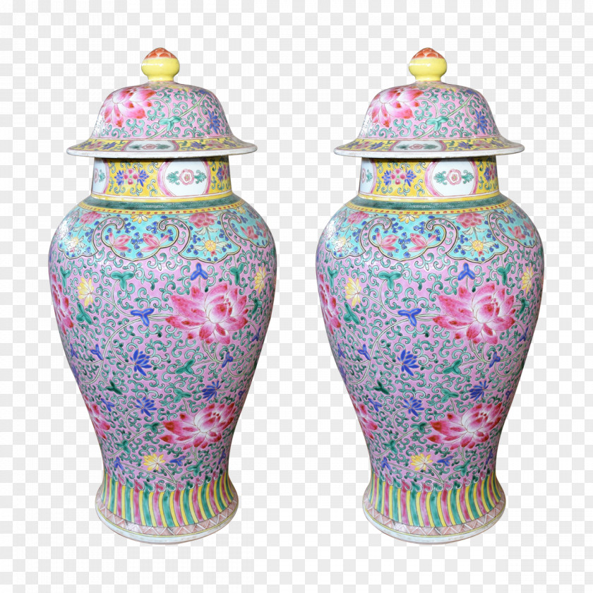 Chinese Porcelain Vase Pottery Urn PNG