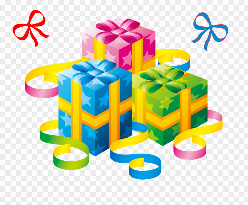 Color Gift Box Paper Euclidean Vector PNG