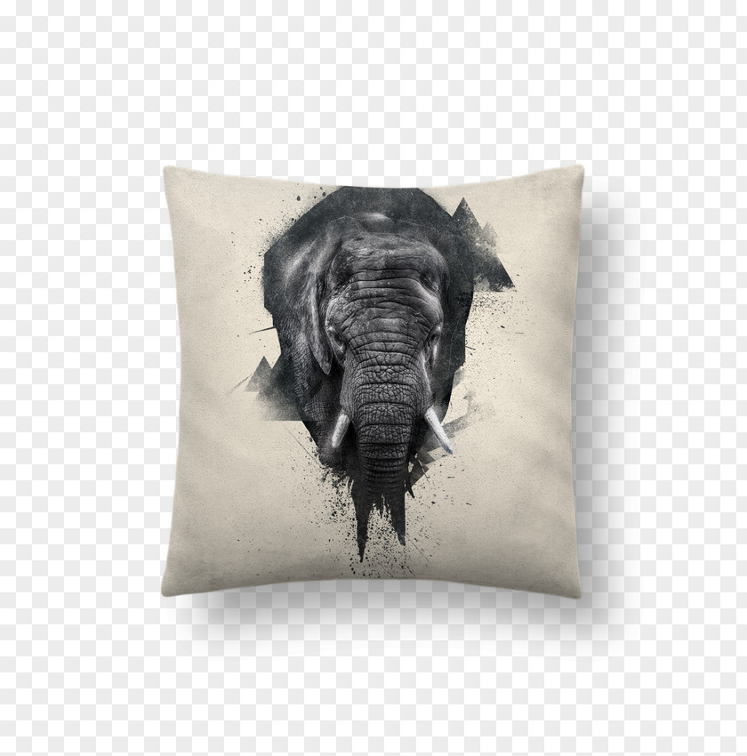 Elephant Motif African Asian Throw Pillows Cushion PNG