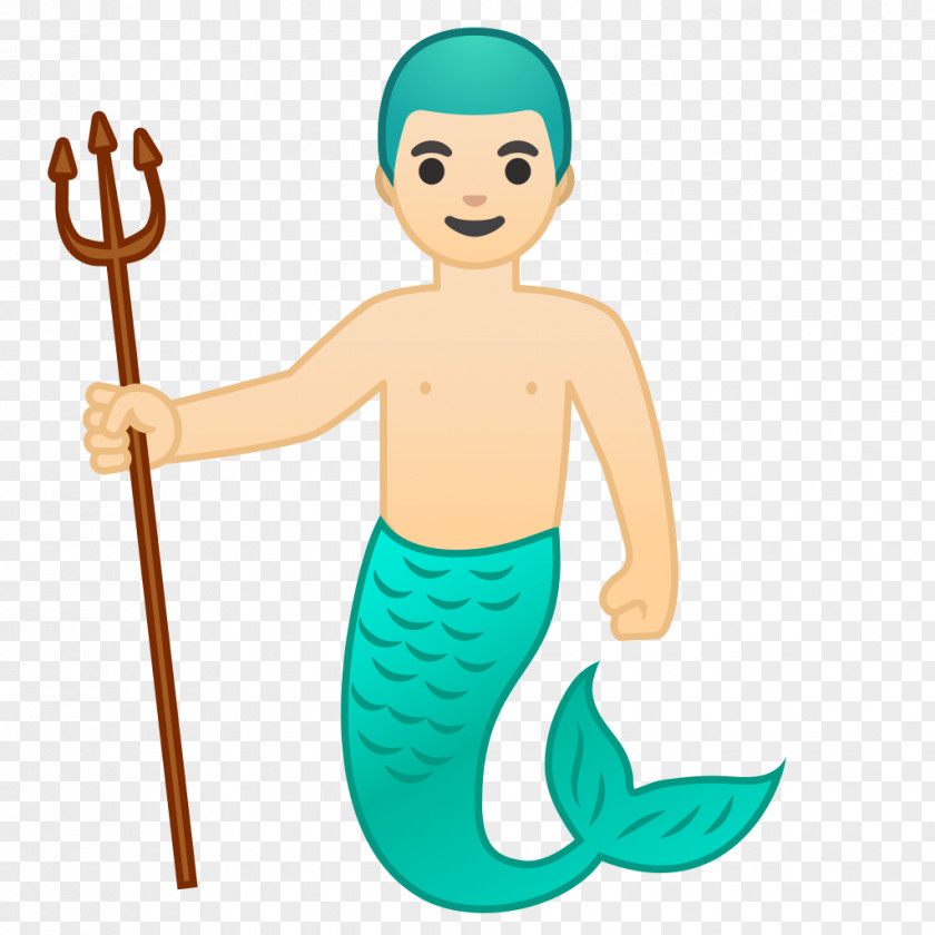 Merman Skin Tone Emoji Mermaid Fairy Tale PNG