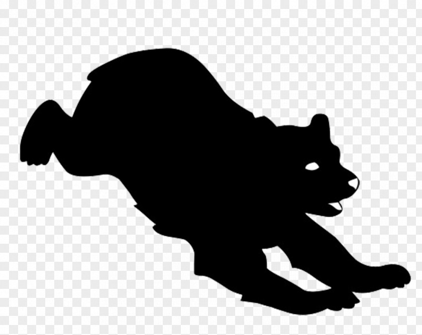 Animal Silhouettes Polar Bear Panthera Clip Art PNG