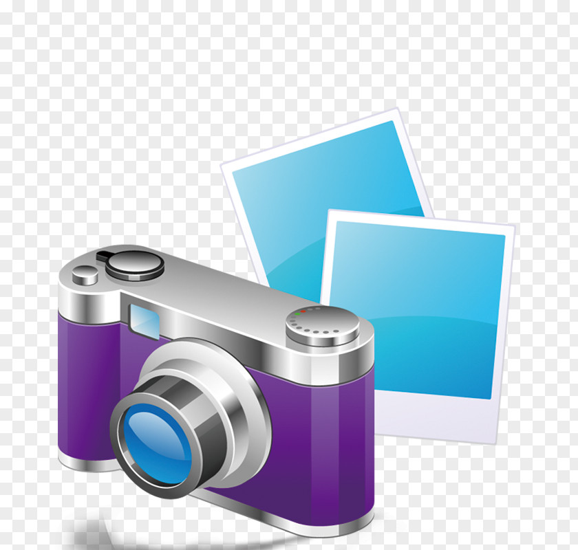 Cartoon Camera Icon PNG