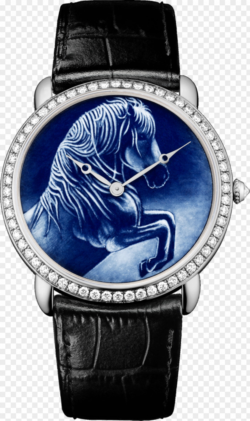 Watch Strap Cobalt Blue Cartier PNG