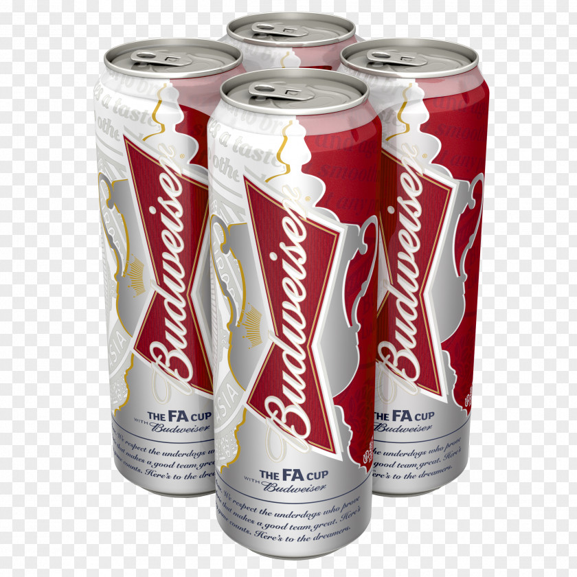 Budweiser Lager Beer Miller Brewing Company Beverage Can PNG