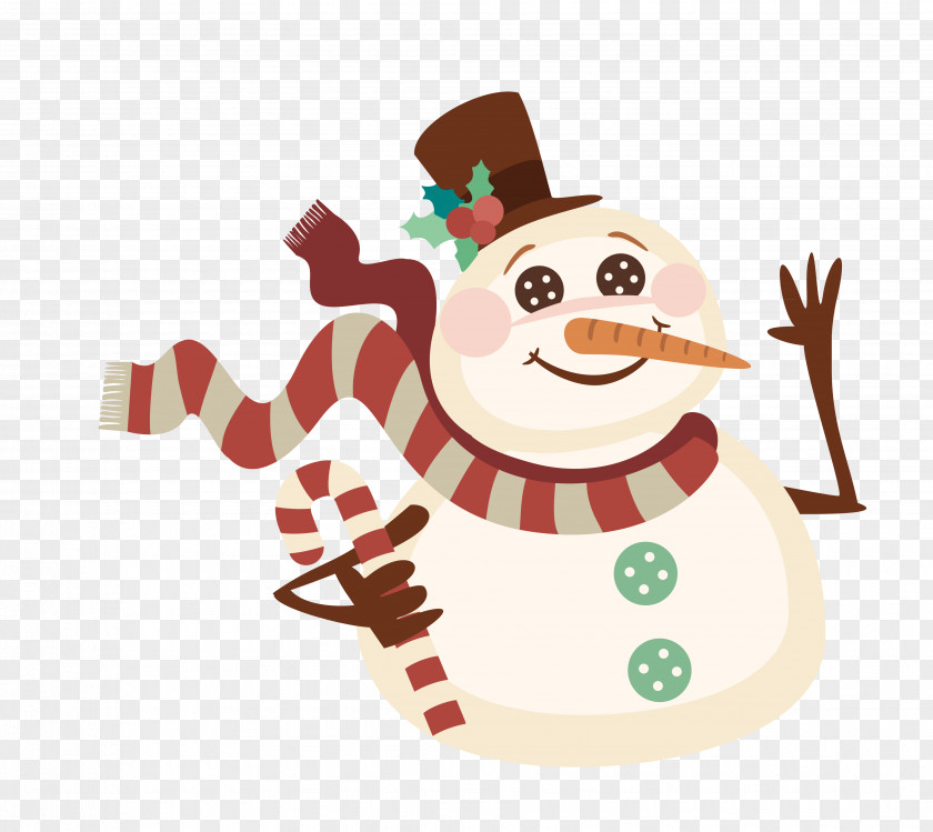 Cartoon Snowman Post Cards Christmas Card Candy Cane Reindeer PNG