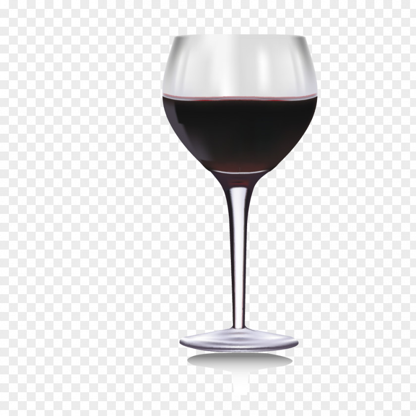 Frosted Glass Red Wine Cocktail PNG