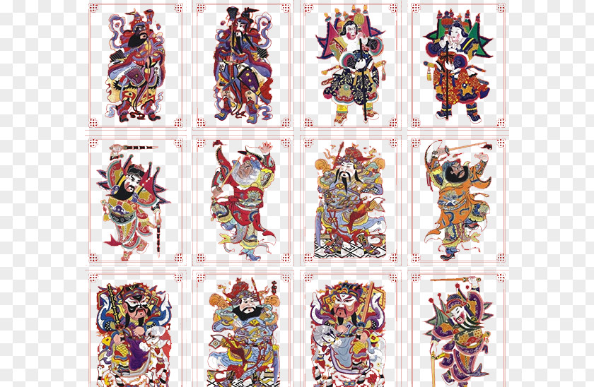 Chinese New Year Keeper Daquan Menshen Geely PNG
