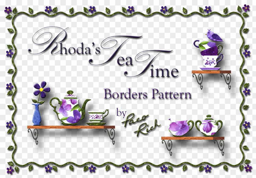 Flower Garden Font Jewellery PNG