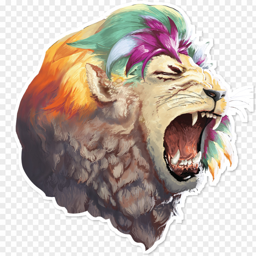 Lion Roar Drawing Painting PNG