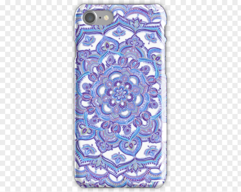 Purple Apple IPhone 8 Plus Mandala Tapestry Pattern PNG