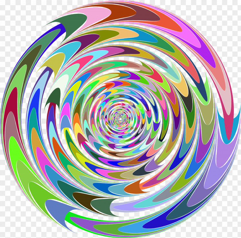 Abstract Mind Spiral Whirlpool Attunement PNG